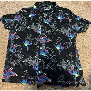 Original Use Hawaiian Button-down Shirt Men's Large Graphic...